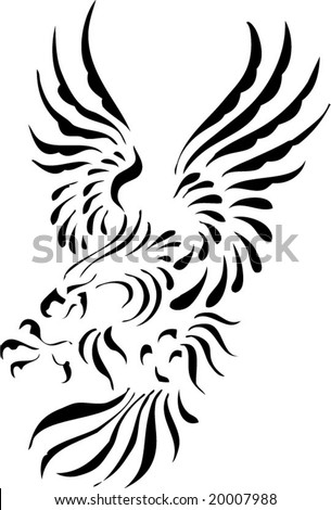 stock vector Eagle tribal tattoo Save to a lightbox Please Login