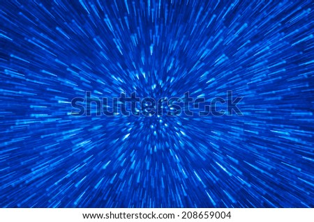 blue abstract explosion lights background
