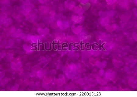 purple heart lights abstract background