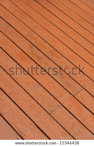 newly stained deck