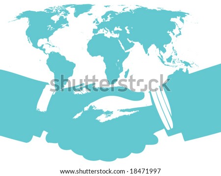 the world map in color. stock vector : World map with