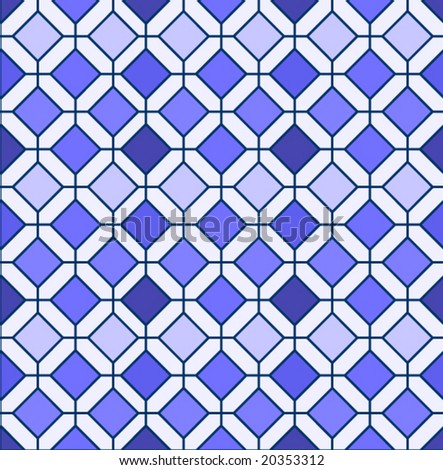 Blue Diamond Pattern