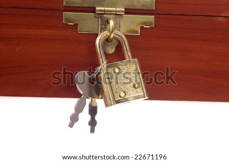 wood boxes with locks
