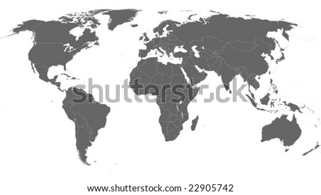 world map with countries names. world map with countries