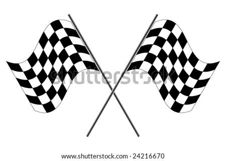stock photo Race flag