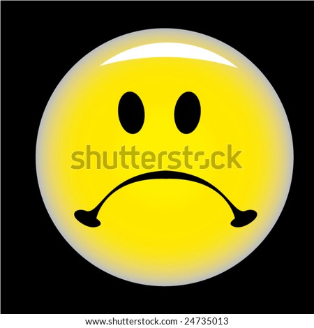 smiley background. stock vector : Sad smiley on
