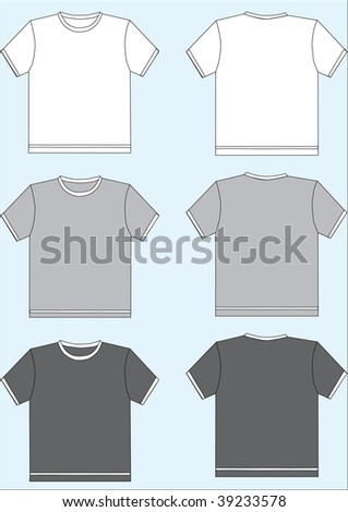 t shirt template back. stock photo : Tshirt template