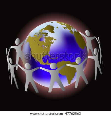 people holding hands cartoon. stock vector : People holding