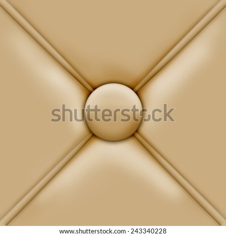 Illustration of close up leather seamless sofa texture with buttons