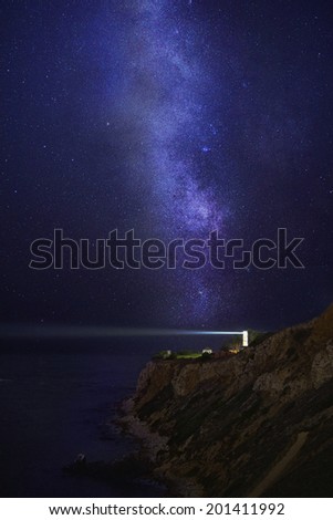 Milky Way over Point Vicente Lighthouse,  Rancho Palos Verdes, California, United States