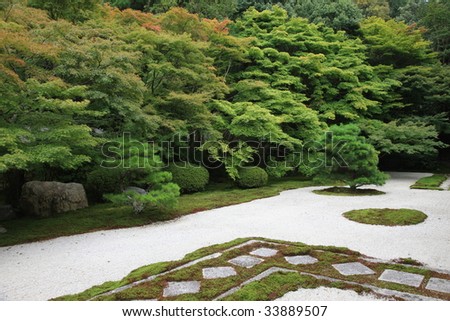 Garden Stone on Japanese Stone Garden Stock Photo 33889507   Shutterstock