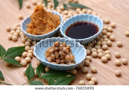 Japanese traditional soybean processed foods