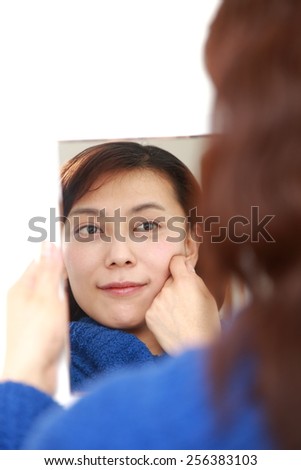 woman with good condition skin