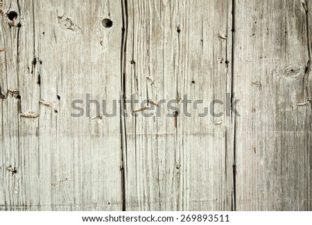 old white wood texture background with bent nails in it