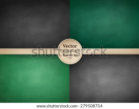 Vector collection of school chalkboard backgrounds.