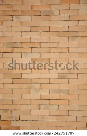 Brown vintage brick Wall. Background of brick wall