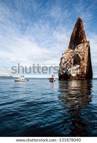 Kicker Rock/Leã?Â³n Dormido - The Icon Of Divers, The Most Popular Dive Site Ever And An Advanced Site For Snorkelers, San Cristobal Island, Galapagos