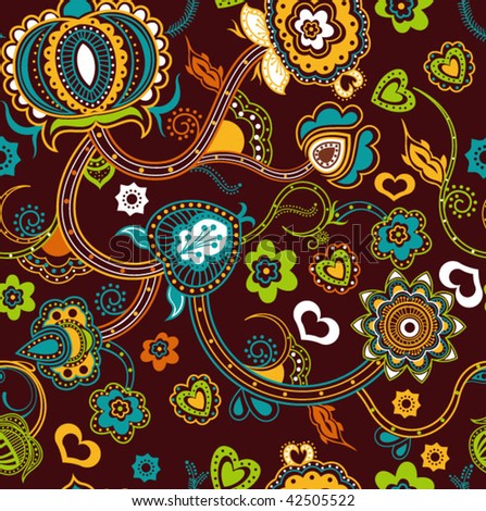 stock vector : Seamless Floral Pattern