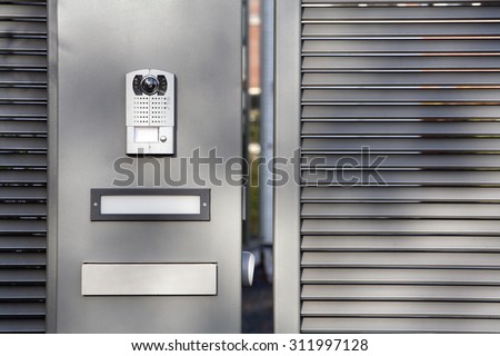 Gate security system and a letterbox