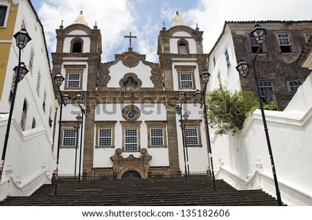 Santa Barbara Church at Pelourinho, Salvador da Bahia, Brazil