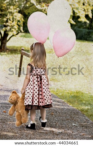 stock-photo-photo-based-illustration-of-a-little-girl-dragging-her-teddy-bear-and-carrying-a-bunch-of-white-and-44034661.jpg