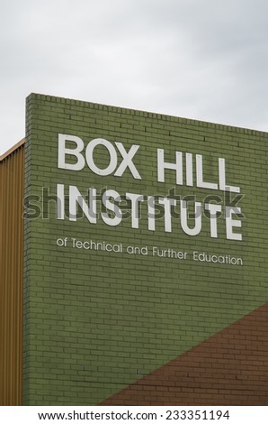 MELBOURNE, AUSTRALIA - November 20, 2014: Box Hill Institute is a technical and further education (TAFE) college providing vocational and higher education to 37,000 students.
