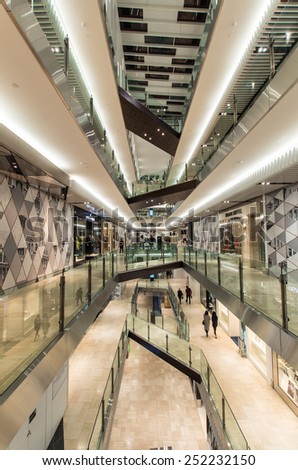 MELBOURNE, AUSTRALIA - June 8, 2014: Emporium Melbourne is a fashion retail hub, focussing on Australian designers.  It opened in 2014.