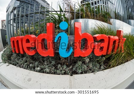 Melbourne, Australia - July 25, 2015: Medibank is Australia\'s largest private health insurance provider with 3.8 million members.