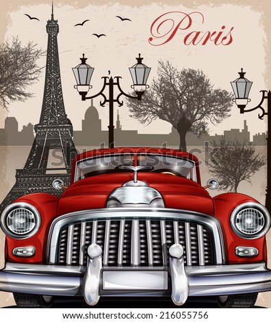 Paris retro poster Paris retro poster