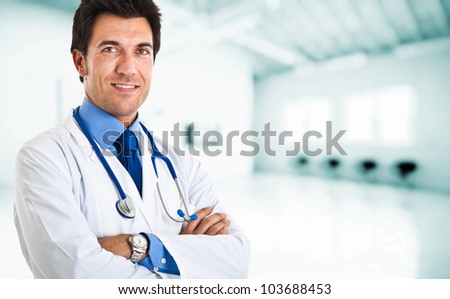 Handsome doctor portrait