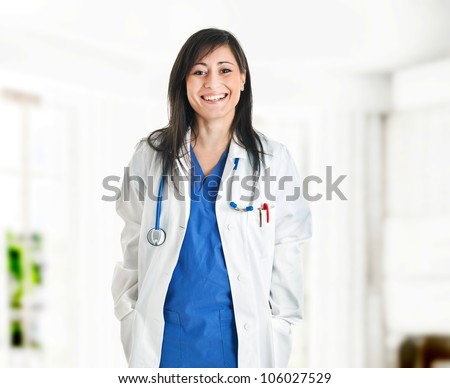 Young female doctor portrait
