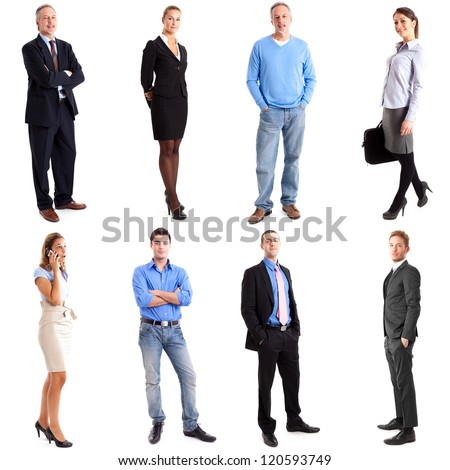 Colection of full length people Colection of full length people