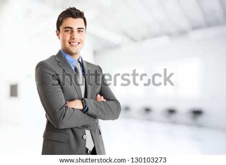 Portrait Of A Smiling Handsome Businessman