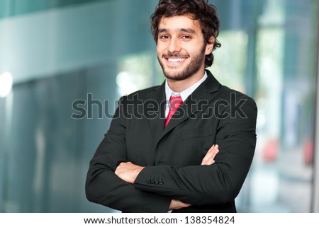 Portrait Of An Handsome Businessman Outdoor In The City