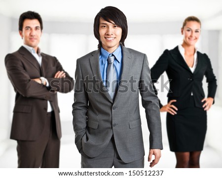 Portrait of three business persons