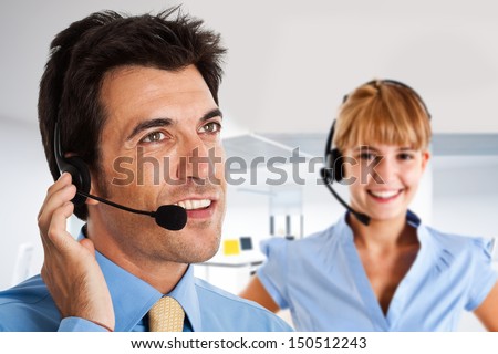 Portrait of a Customer Representative at work
