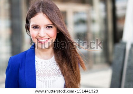 Portrait Of A Smiling Business Woman