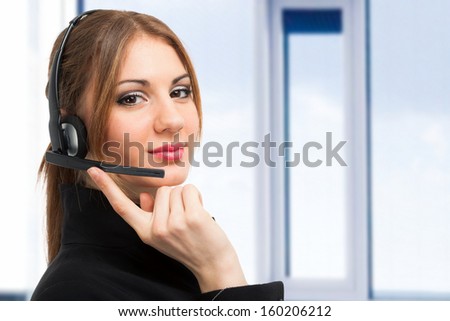 Portrait of a customer representative at work