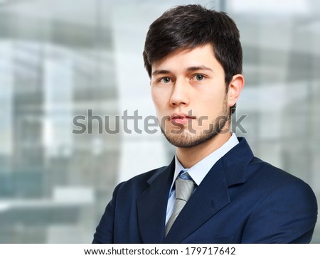 Young handsome businessman portrait