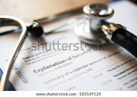 Sthethoscope and medical documents