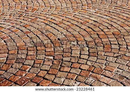 Granite brick road