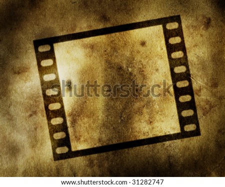 Grungy film frame