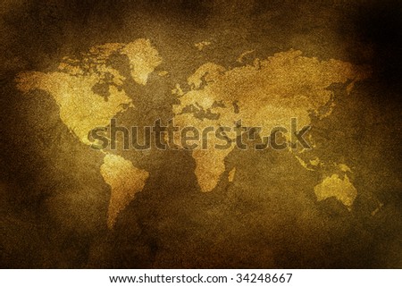  World  on Grungy Old World Map Stock Photo 34248667   Shutterstock