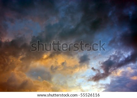 Cloudy sunset