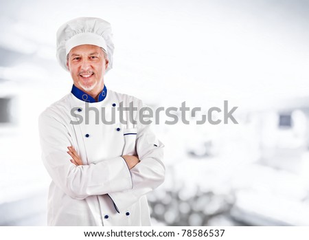 Portrait of an handsome mature chef
