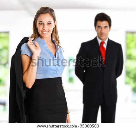 Portrait of two business persons