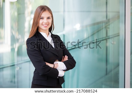 Portrait of a smiling business woman