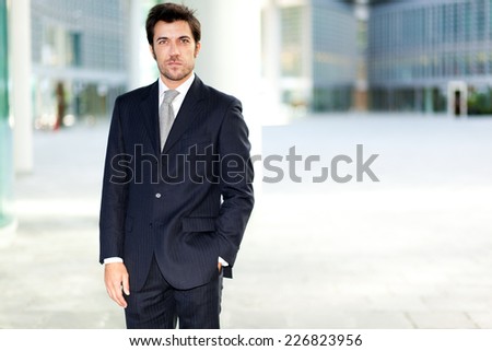 Handsome mature businessman outdoor