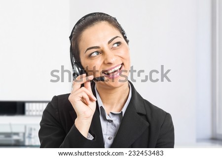Portrait of a beautiful customer representative