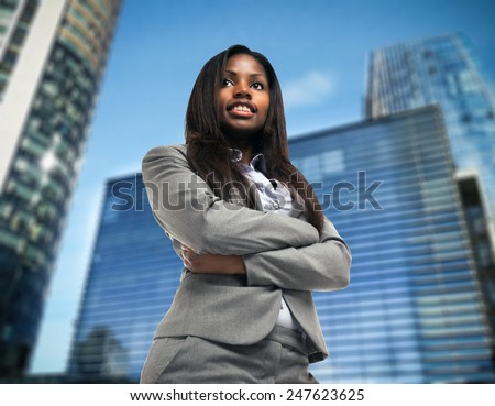 Young black businesswoman portrait
